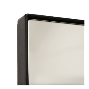 Theo - Black Rectangular Metal Wall Mirror