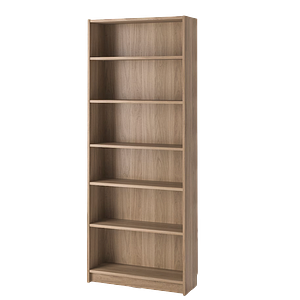 BILLY bookcase, oak effect