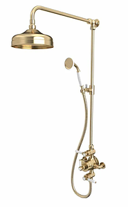 Lansdown Dual Function Shower System With Overhead Shower and Handset