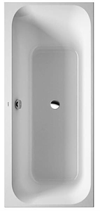 Duravit Happy D2 Built-In Bath With One Backrest Slope Without Frame
